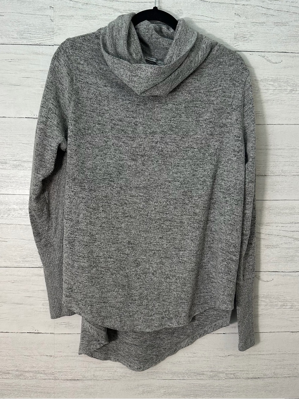 Sweet Romeo Cozy Gray Cowl Neck Sweater Size L